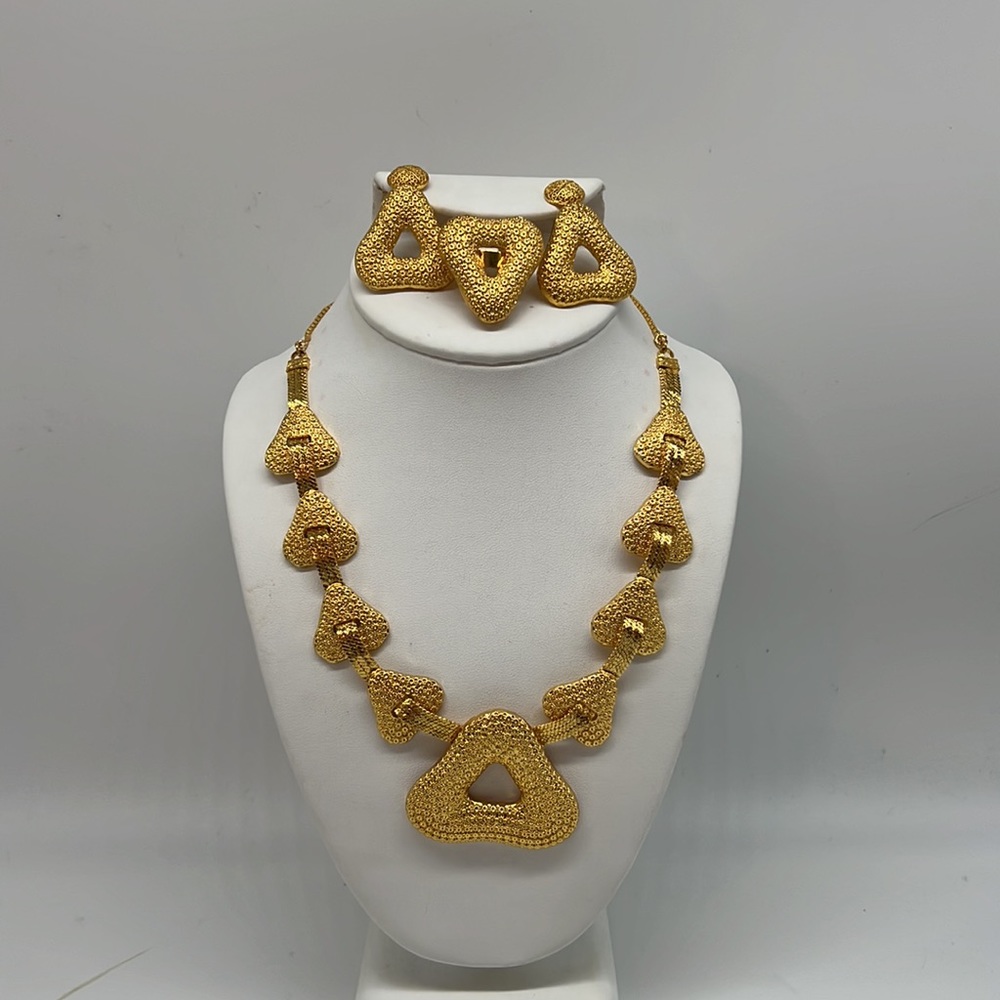 Bangkok Gold Plated Necklace Jewelry Set for Wedding NEW
